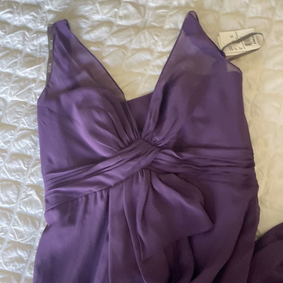 White by Vera Wang Amethyst Chiffon Maxi Gown - Picture 5 of 15